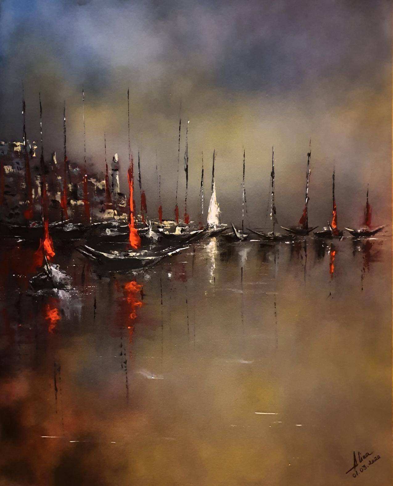 ArteDiAlina.com painting: hope in a better day